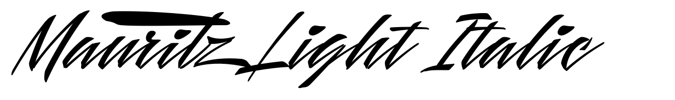 Mauritz Light Italic
